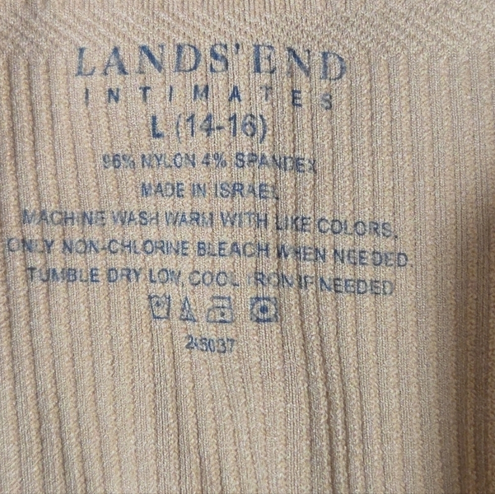 Lands End Stretchy Spaghetti Strap Camisole Beige Size Large - Picture 4 of 4